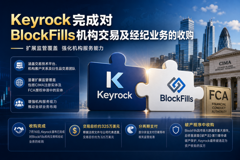 Keyrock完成对BlockFills机构交易及经纪业务的收购-指挥使社区 - 真实线索、热点议题与深度观察