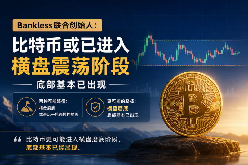 Bankless联合创始人:比特币或已进入横盘震荡阶段,底部基本已出现-指挥使社区 - 真实线索、热点议题与深度观察