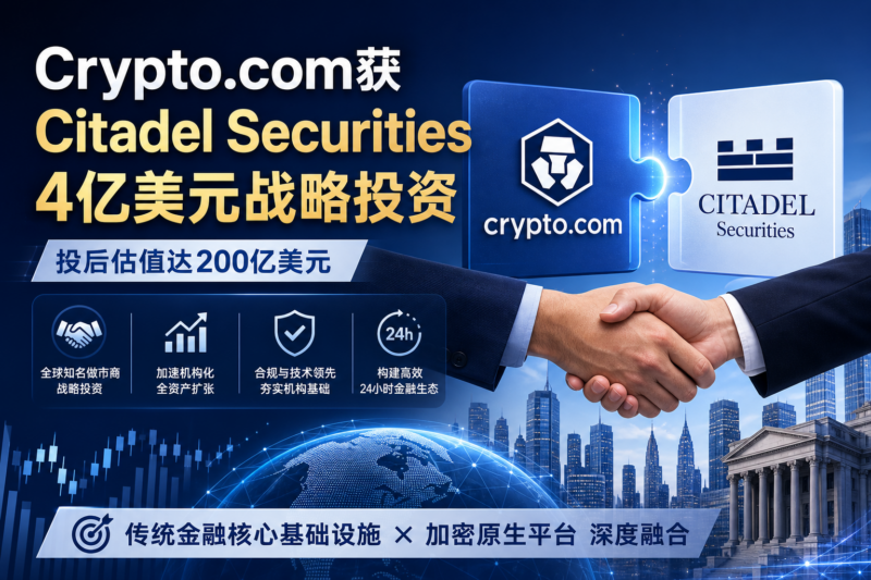 Crypto.com获Citadel Securities 4亿美元战略投资-指挥使社区 - 真实线索、热点议题与深度观察