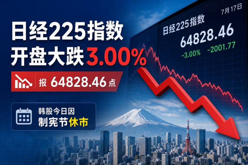 日经225指数开盘大跌3.00%-指挥使社区 - 真实线索、热点议题与深度观察