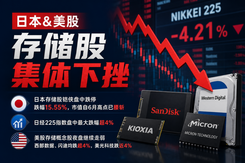 日本&美股存储股集体下挫-指挥使社区 - 真实线索、热点议题与深度观察