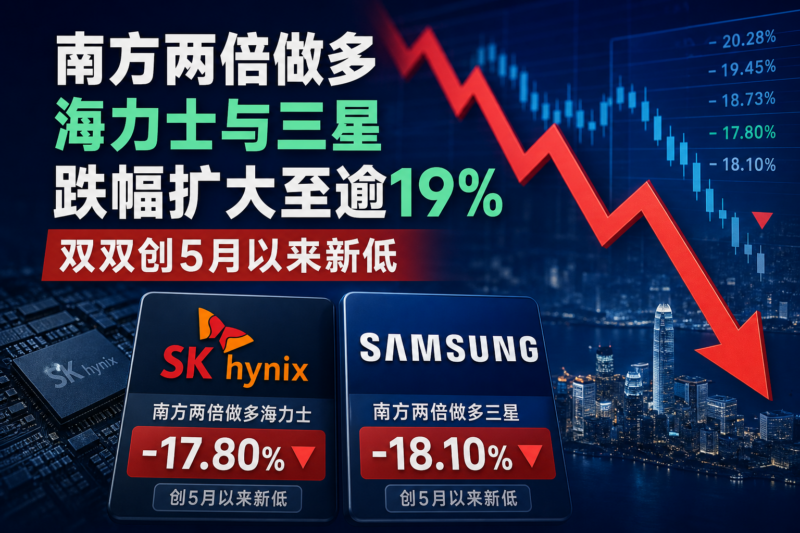 南方两倍做多海力士与三星跌幅扩大至逾19%,双双创5月以来新低-指挥使社区 - 真实线索、热点议题与深度观察