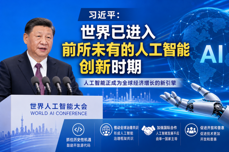 习近平:世界已进入前所未有的人工智能创新时期-指挥使社区 - 真实线索、热点议题与深度观察