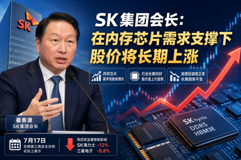 SK集团会长:在内存芯片需求支撑下股价将长期上涨-指挥使社区 - 真实线索、热点议题与深度观察