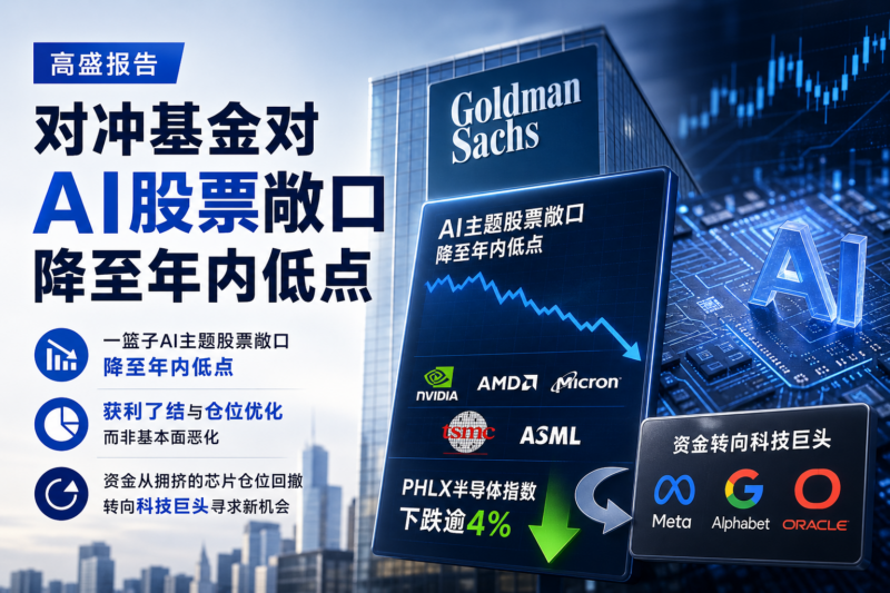 高盛:对冲基金对AI股票敞口降至年内低点-指挥使社区 - 真实线索、热点议题与深度观察