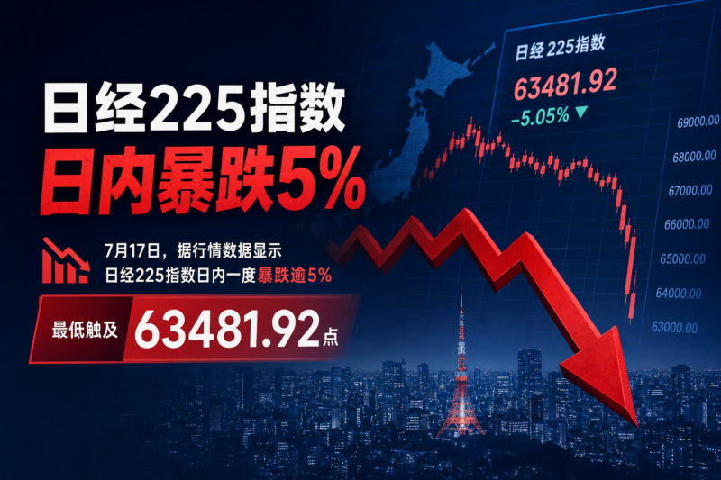 日经225指数日内暴跌5%-指挥使社区 - 真实线索、热点议题与深度观察