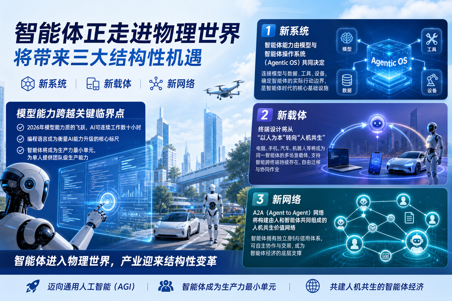 智能体正走进物理世界,将带来三大结构性机遇