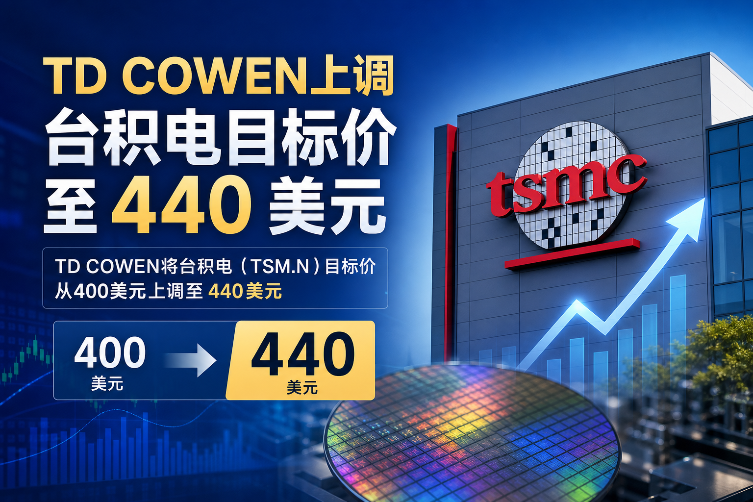TD COWEN上调台积电目标价至440美元