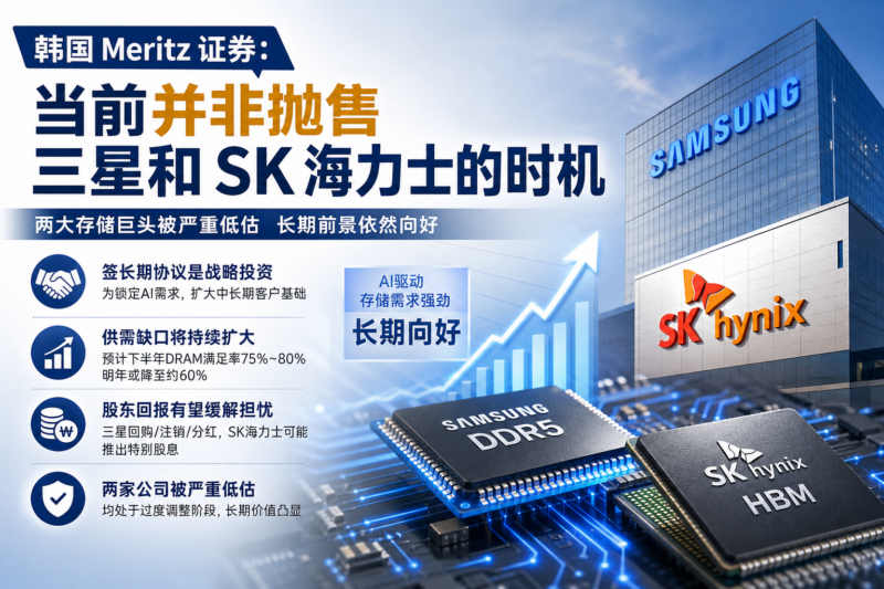 韩国Meritz证券:当前并非抛售三星和SK海力士的时机-指挥使社区 - 真实线索、热点议题与深度观察