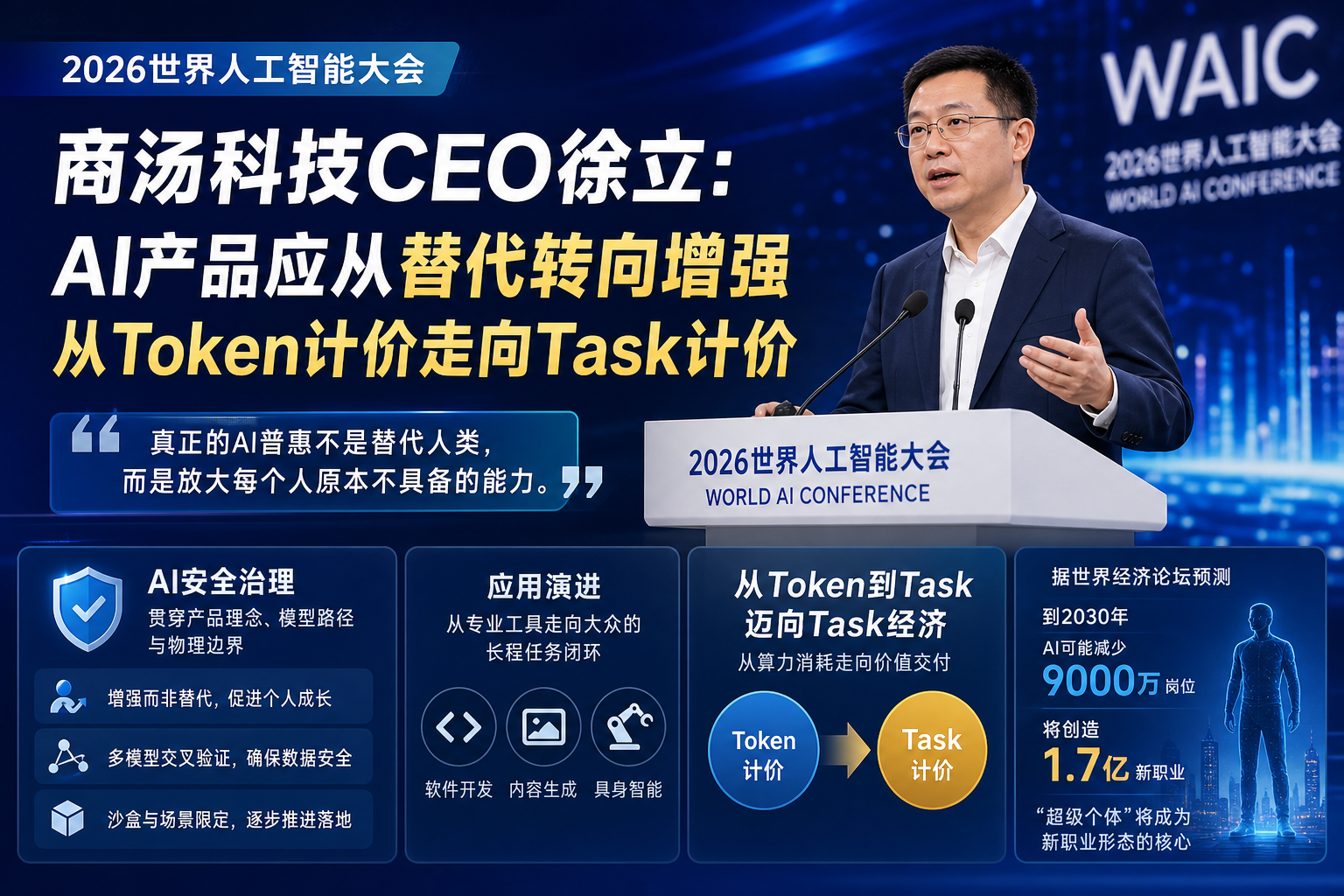 商汤科技CEO：AI产品应从替代转向增强，从Token计价走向Task计价