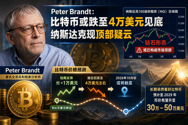 Peter Brandt:比特币或跌至4万美元见底,纳斯达克现顶部疑云-指挥使社区 - 真实线索、热点议题与深度观察