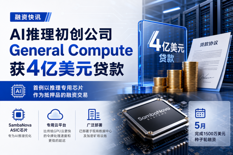 融资 | AI推理初创公司General Compute获4亿美元贷款-指挥使社区 - 真实线索、热点议题与深度观察