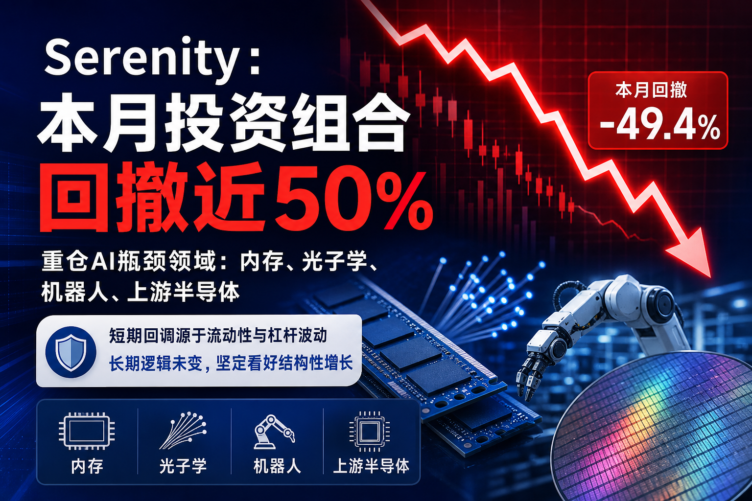 Serenity:本月投资组合回撤近50%