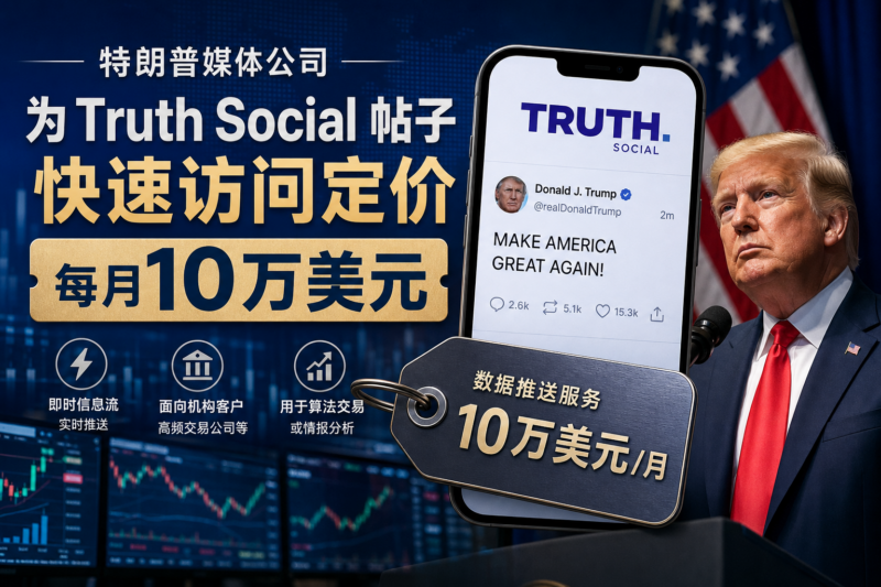 特朗普媒体公司为 Truth Social 帖子快速访问定价每月10万美元-指挥使社区 - 真实线索、热点议题与深度观察