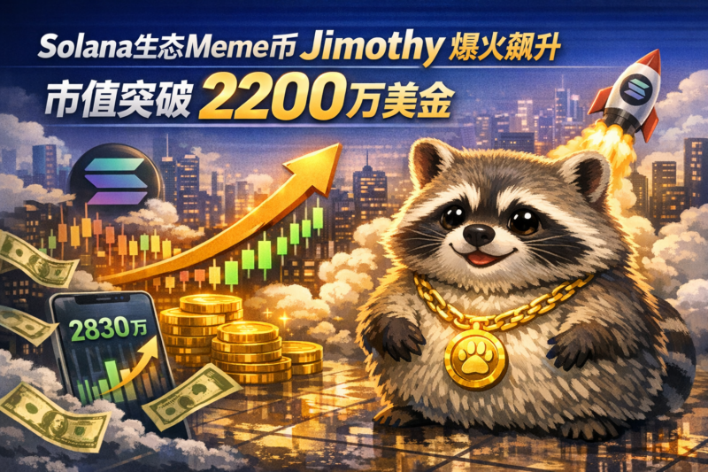 Solana生态Meme币Jimothy短时市值突破2200万美元,24小时涨超52倍-指挥使社区 - 真实线索、热点议题与深度观察
