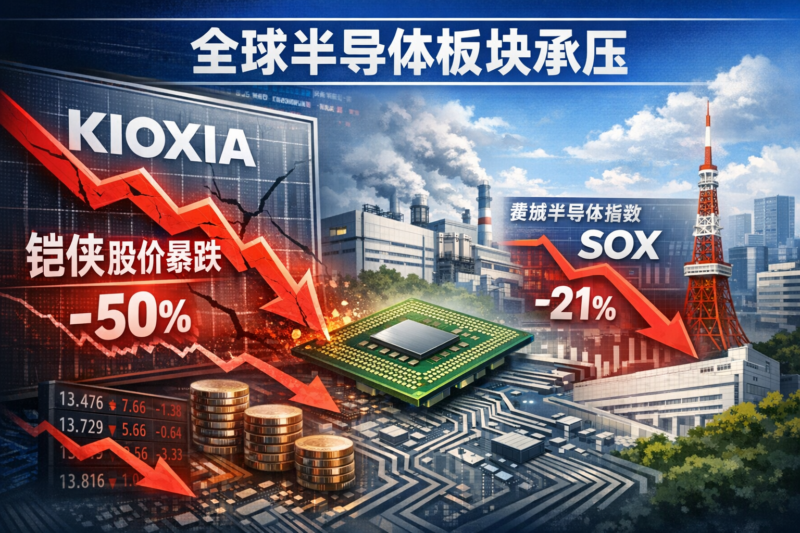 日本“股王”铠侠一个月股价腰斩 全球半导体板块持续承压-指挥使社区 - 真实线索、热点议题与深度观察