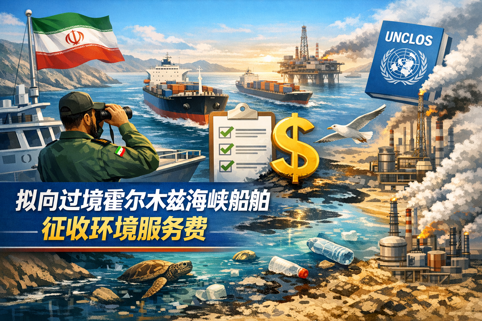 伊朗拟对过境霍尔木兹海峡船舶征收环境服务费