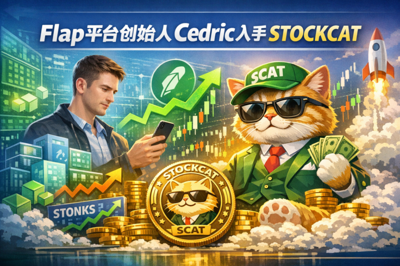Flap创始人Cedric入手Robinhood Chain生态Meme币STOCKCAT(SCAT)-指挥使社区 - 真实线索、热点议题与深度观察