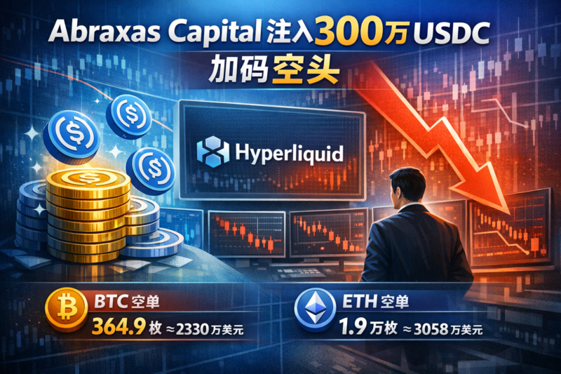 Abraxas Capital 向 Hyperliquid 注入 300 万 USDC,持续加码空头-指挥使社区 - 真实线索、热点议题与深度观察