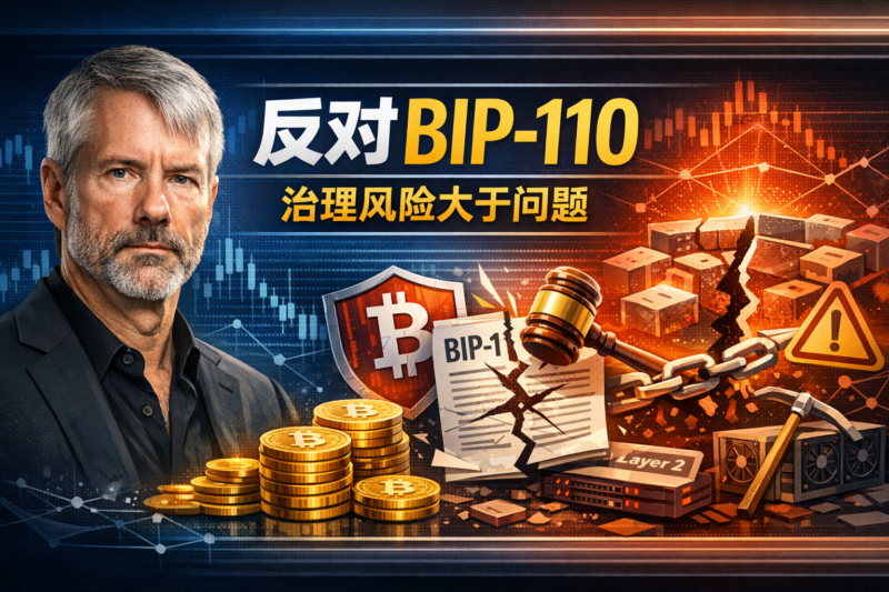 Michael Saylor反对BIP-110:治理风险大于问题-指挥使社区 - 真实线索、热点议题与深度观察