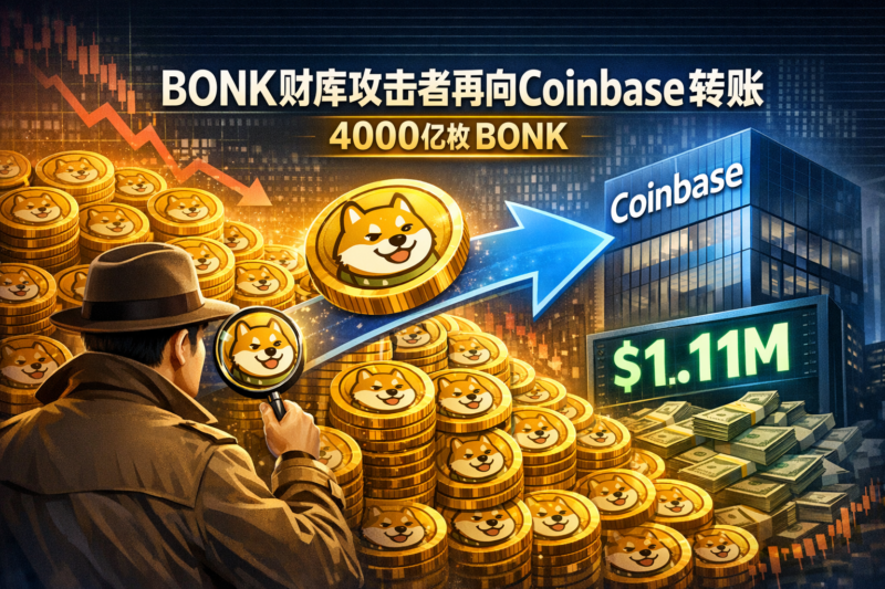 链上侦探:BONK财库攻击者再次向Coinbase转入4000亿枚BONK-指挥使社区 - 真实线索、热点议题与深度观察