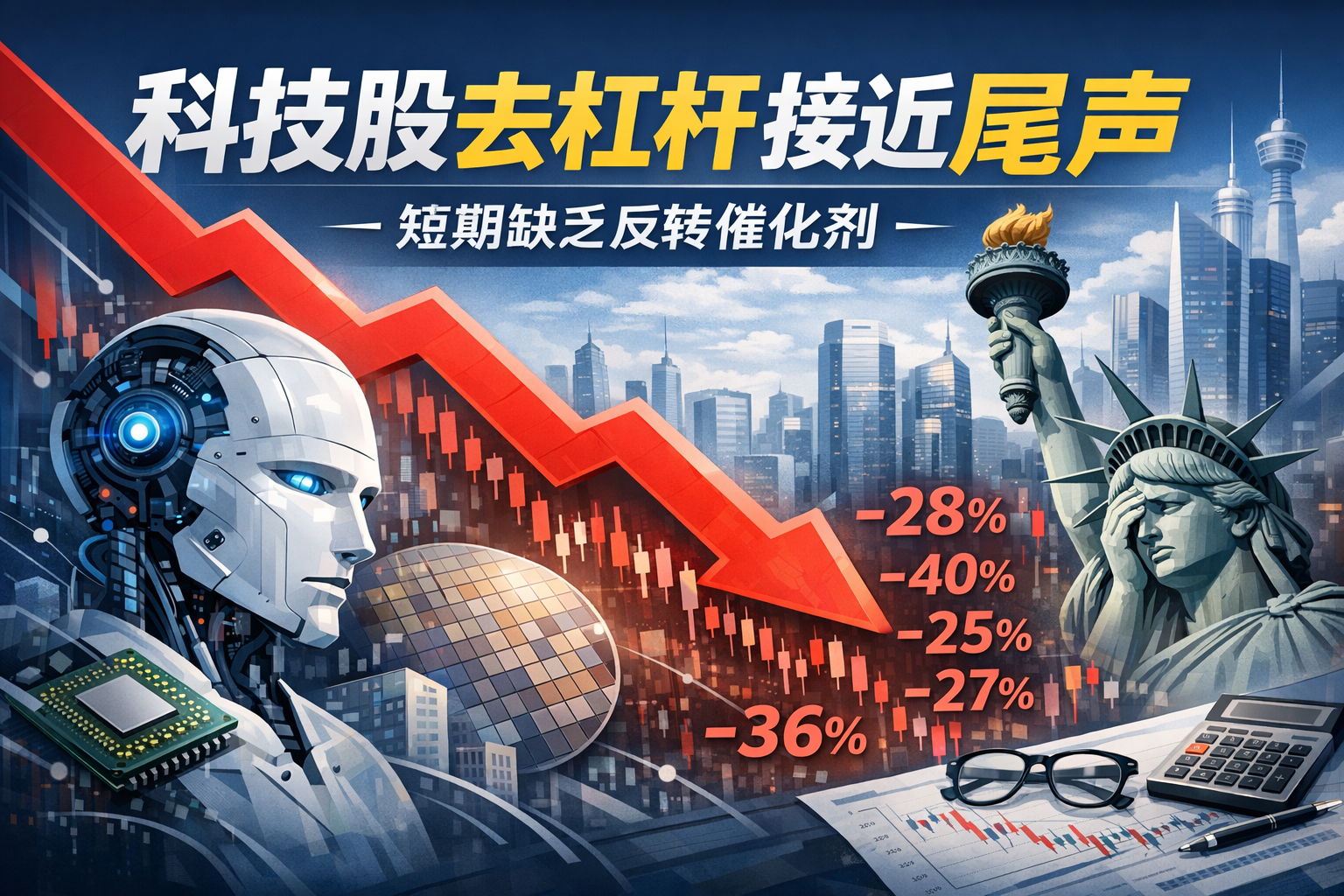 高盛:科技股去杠杆或接近尾声,但短期缺乏反转催化剂