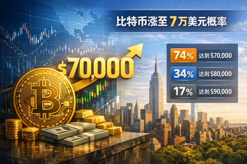 比特币今年涨至 7 万美元概率为 74%-指挥使社区 - 真实线索、热点议题与深度观察