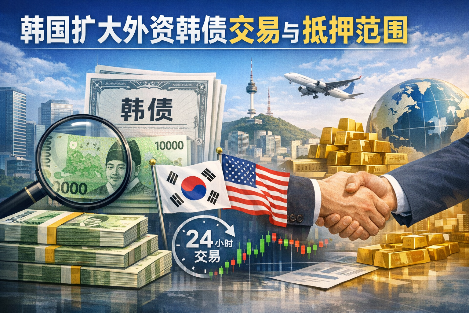 为提振韩元,韩国拟扩大外资韩债交易与抵押范围