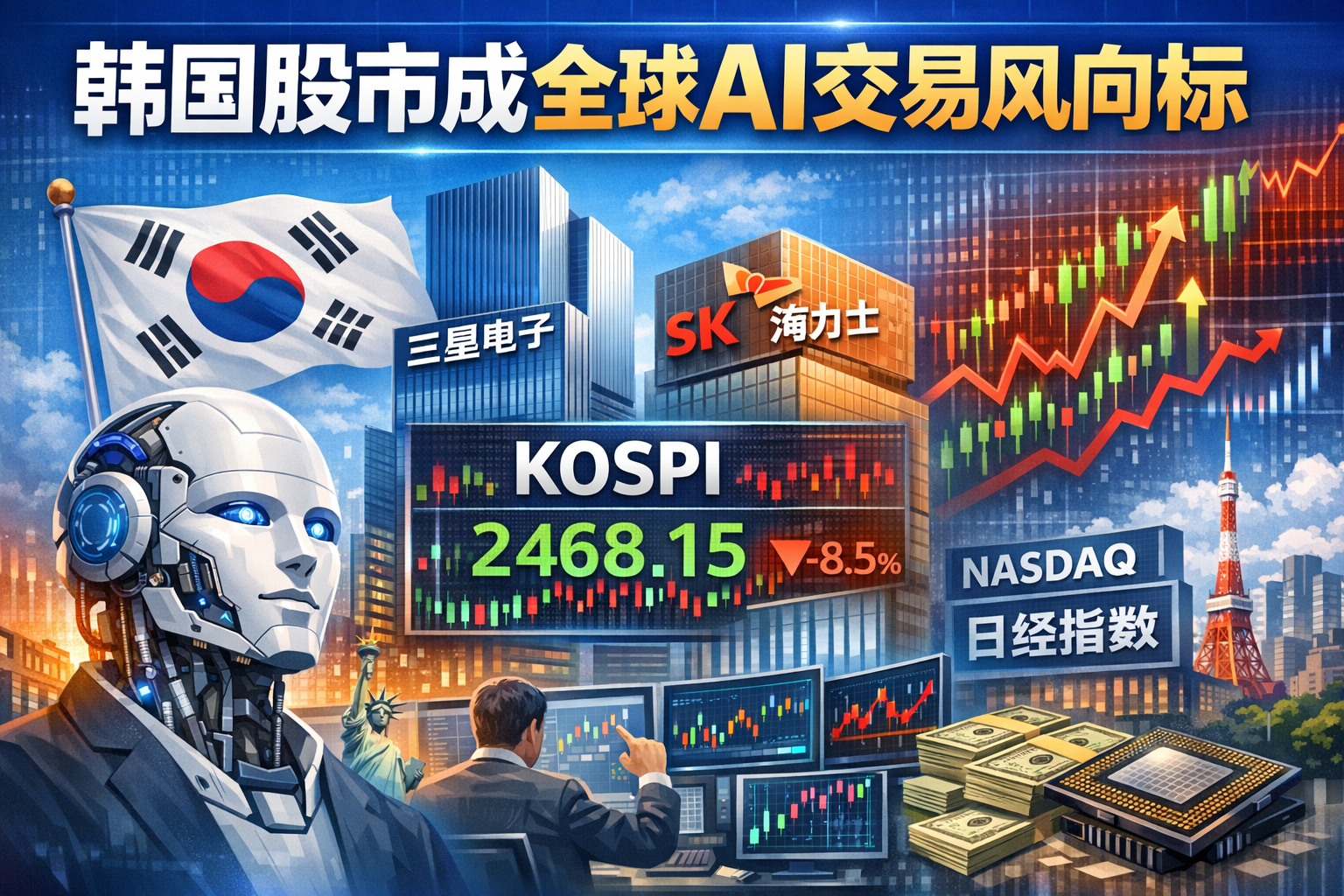 彭博社:韩国股市正成为全球AI股票交易的重要风向标