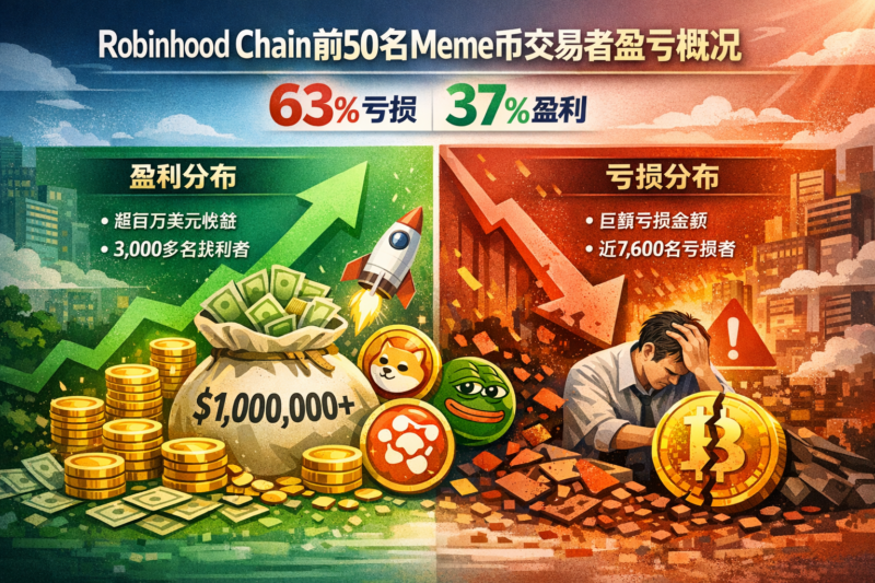 Robinhood Chain前50名Meme币交易者盈亏概况-指挥使社区 - 真实线索、热点议题与深度观察