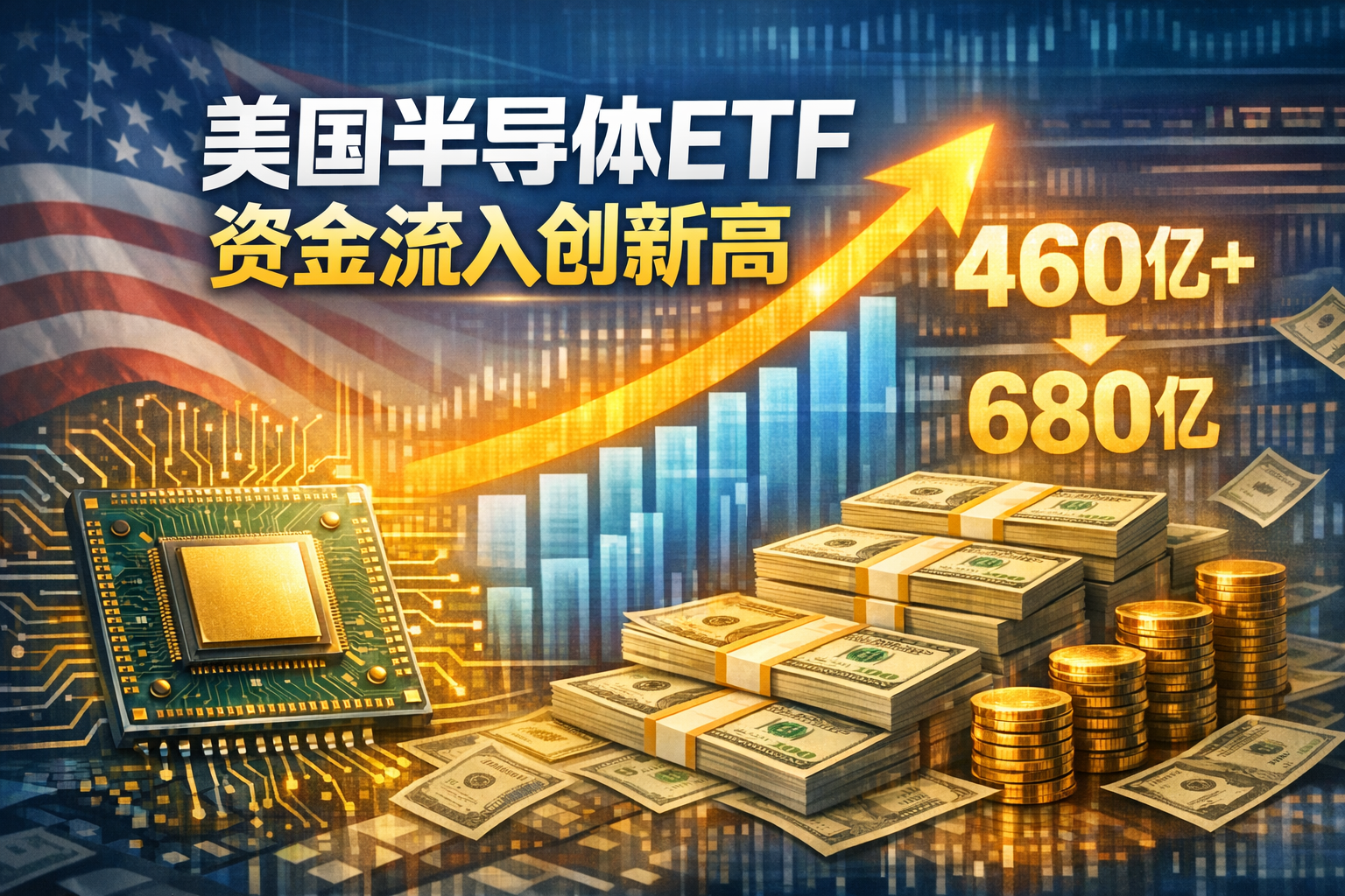 美国半导体ETF年内资金流入创新高