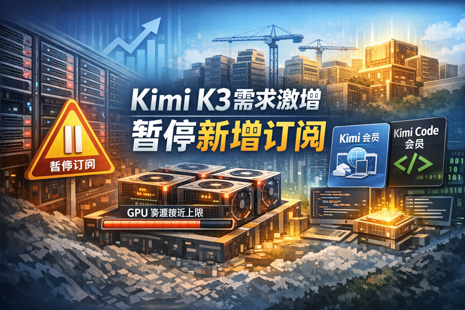Kimi K3需求激增暂停新增订阅