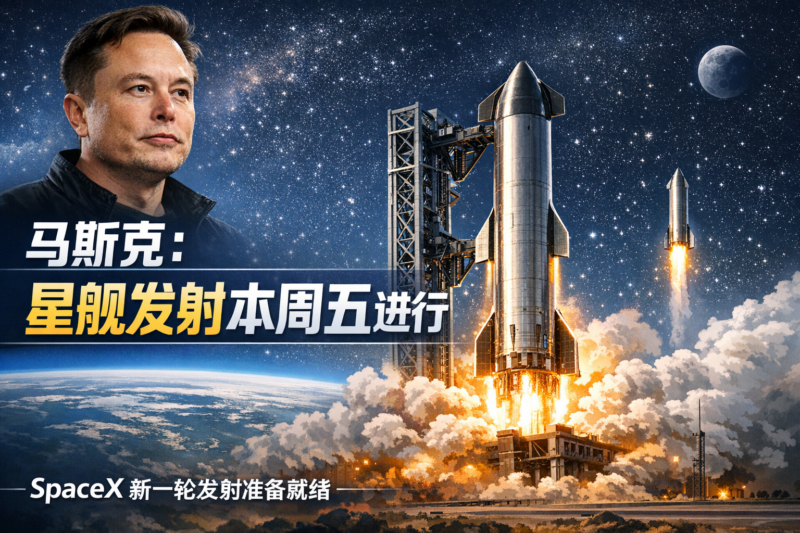 马斯克：下一次星舰发射尝试将于本周五进行-指挥使社区 - 真实线索、热点议题与深度观察