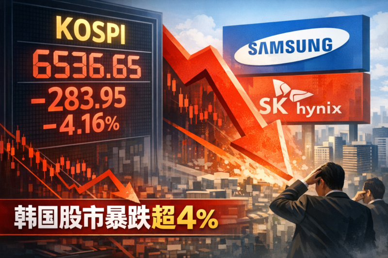 韩国股指开盘大跌超4%-指挥使社区 - 真实线索、热点议题与深度观察