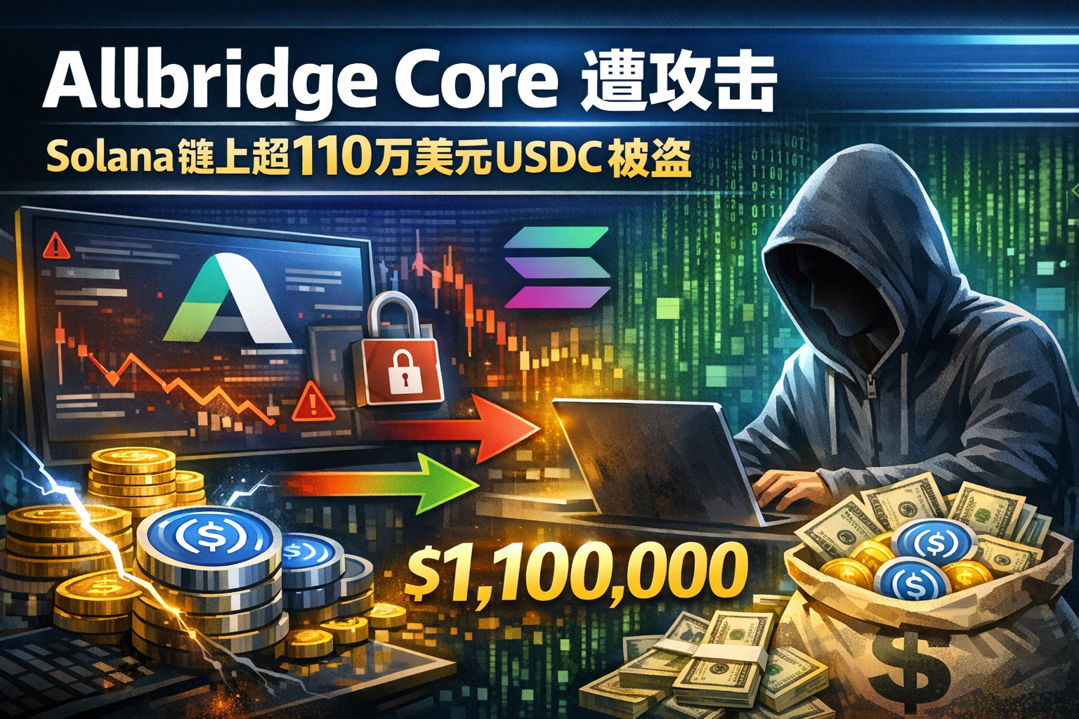 链上侦探 | Allbridge Core 遭攻击,Solana 链上超110万美元 USDC 被盗