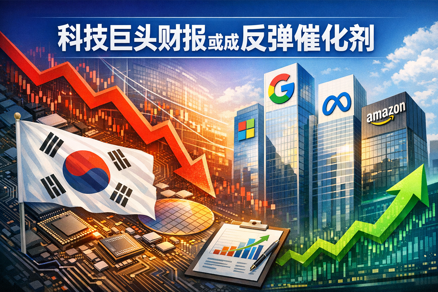 分析:韩国芯片股跌幅已超基本面,美国科技巨头财报或成反弹催化剂