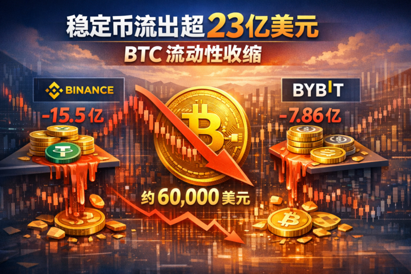 Binance、Bybit 近 30 天稳定币流出超 23 亿美元,BTC 流动性持续收缩-指挥使社区 - 真实线索、热点议题与深度观察