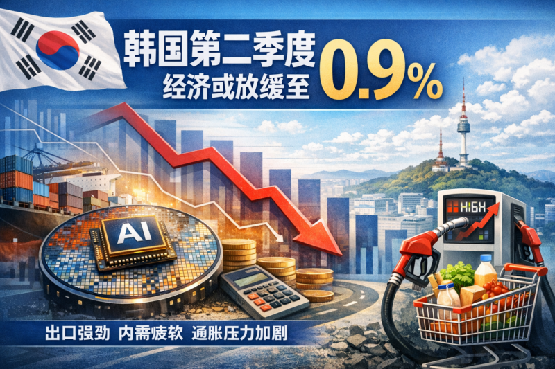穆迪:韩国第二季度经济增长或放缓至0.9%-指挥使社区 - 真实线索、热点议题与深度观察