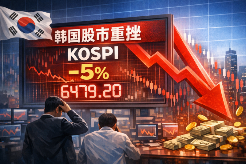 韩国KOSPI指数盘中下跌5%-指挥使社区 - 真实线索、热点议题与深度观察