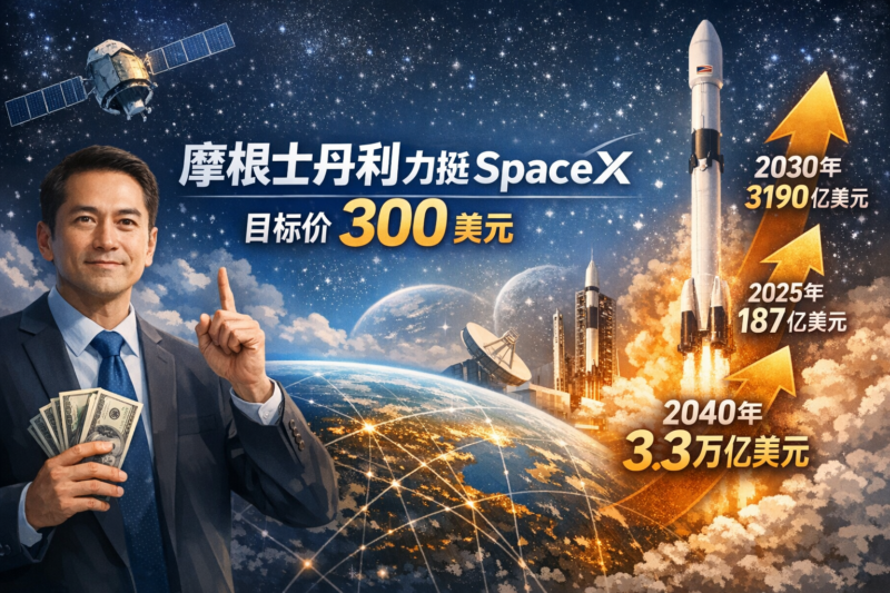 摩根士丹利力挺SpaceX:目标价300美元,预计营收五年增长17倍-指挥使社区 - 真实线索、热点议题与深度观察