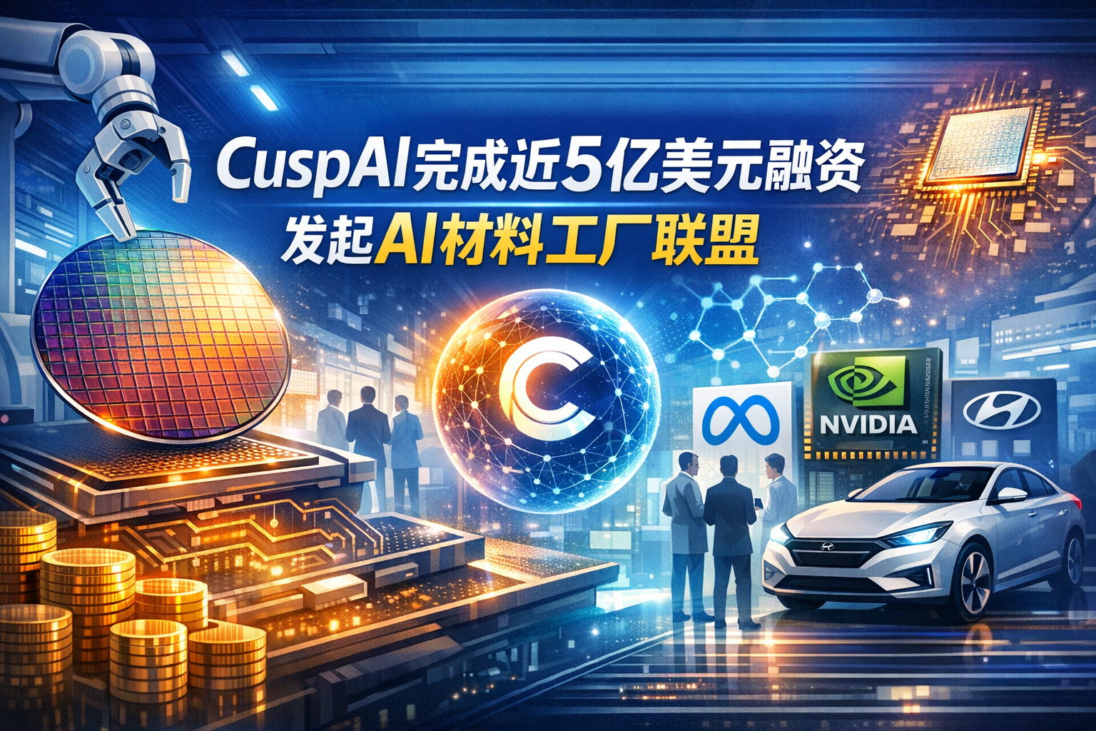AI初创CuspAI完成近5亿美元融资并发起AI材料工厂联盟