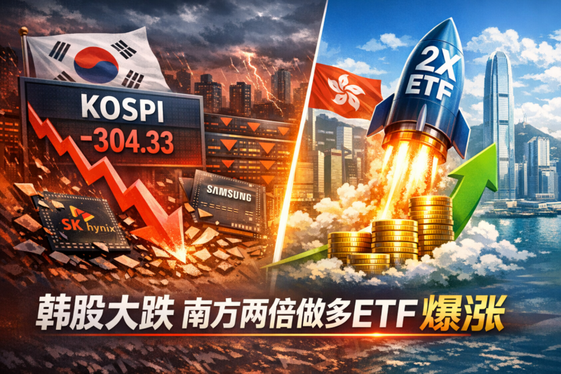 韩股大跌 南方两倍做多ETF逆势爆涨-指挥使社区 - 真实线索、热点议题与深度观察
