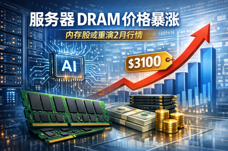 服务器 DRAM 现货价格飙升,内存股或重演2月行情-指挥使社区 - 真实线索、热点议题与深度观察