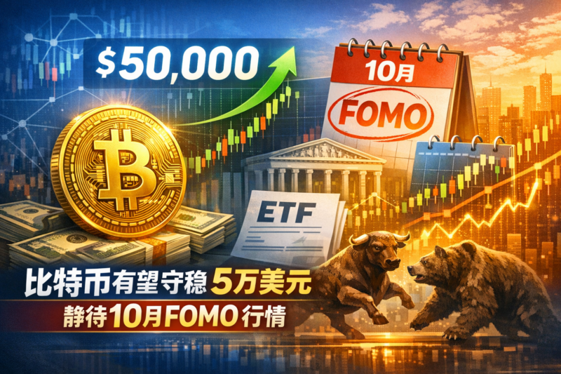 知名交易员:比特币有望守稳5万美元,静待10月FOMO行情-指挥使社区 - 真实线索、热点议题与深度观察