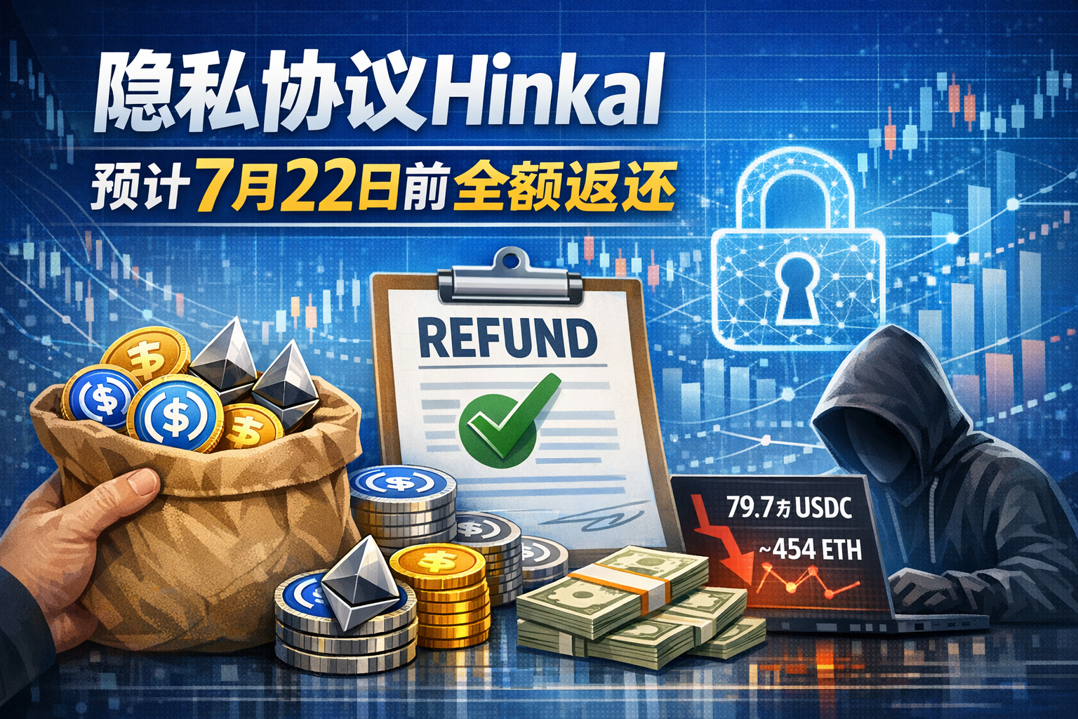隐私协议Hinkal:预计7月22日前完成用户资金全额返还