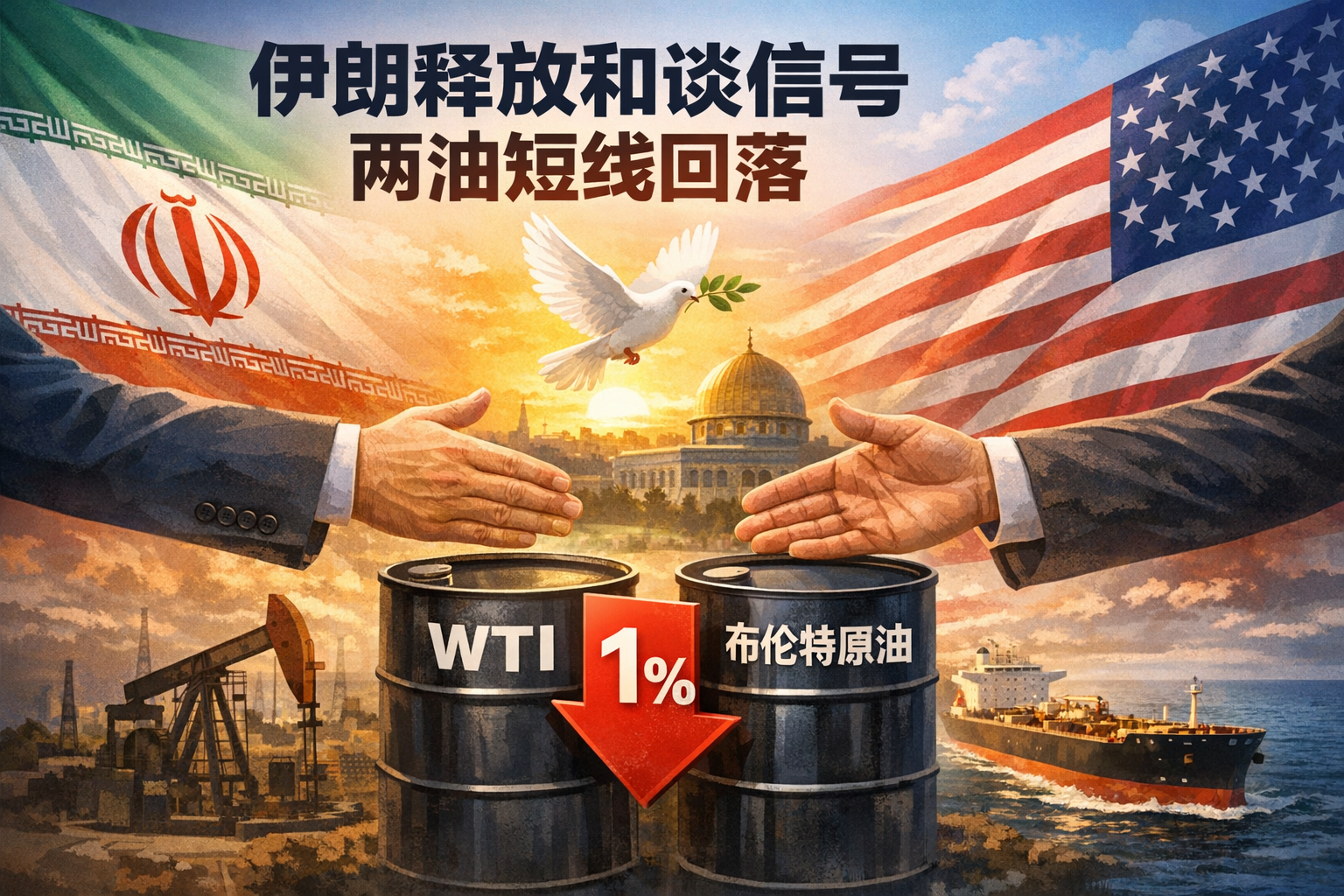 伊朗释放和谈信号,两油短线回落