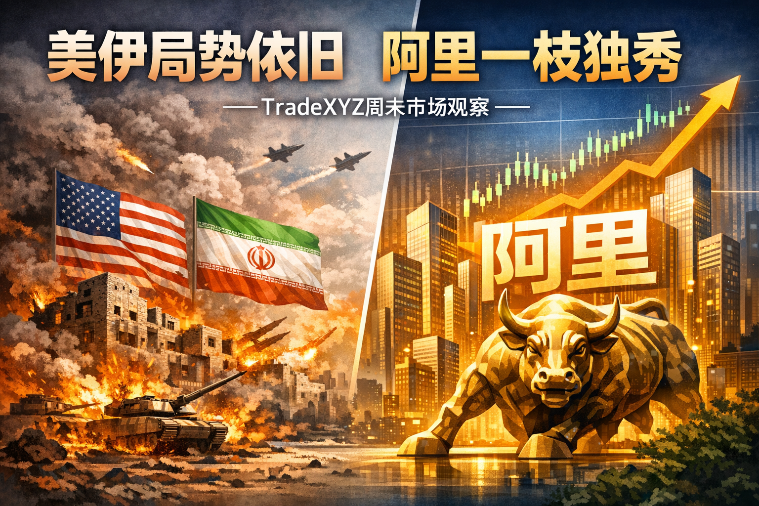 美伊局势依旧，阿里一枝独秀