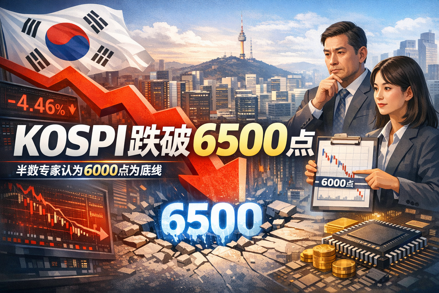 韩国18家券商分析负责人诊脉韩股 超半数认为KOSPI不会跌破6000点