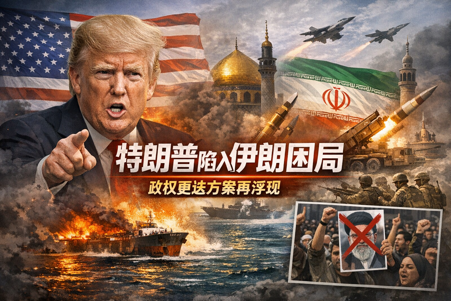 FT:特朗普深陷伊朗困局,美国难以通过谈判实现目标,政权更迭方案重新浮现