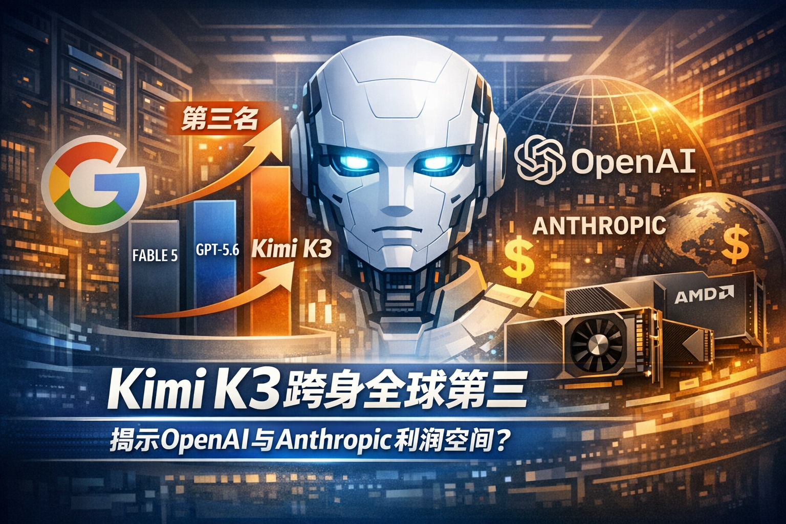SemiAnalysis:Kimi K3跻身全球第三 或揭示OpenAI与Anthropic隐藏利润空间